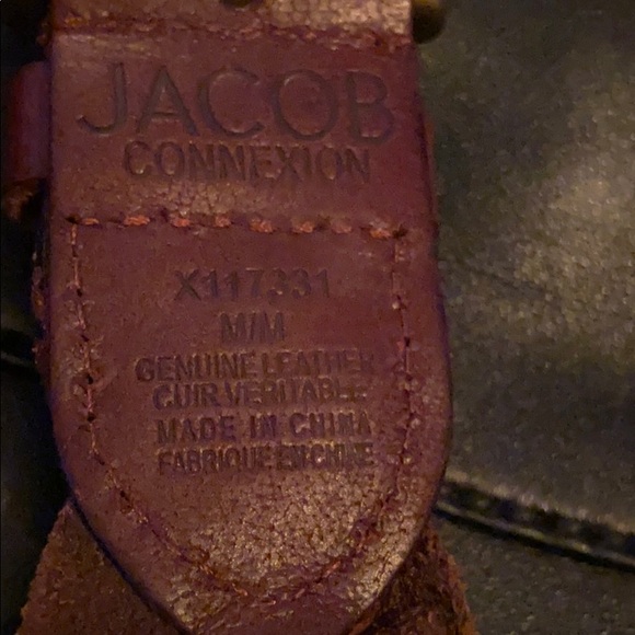 Leather belt by Jacob Connexion - Picture 4 of 5